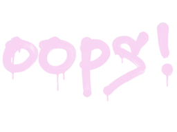 Sealed Graffiti | Oops (Bazooka Pink)