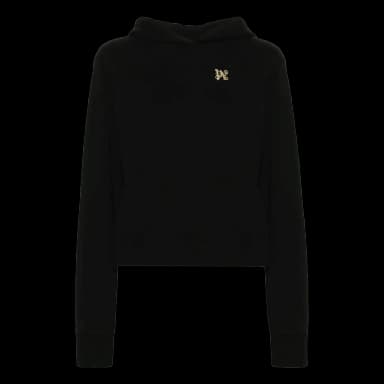 Palm Angels dragon-monogram cotton hoodie