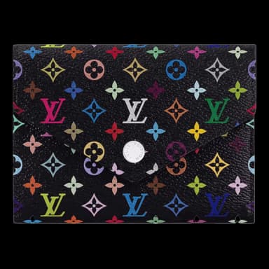 Louis Vuitton x Takashi Murakami Victorine Wallet Black Multicolored
