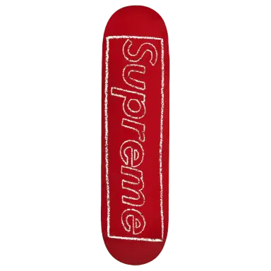 Chalk Logo Skateboard Deck Red