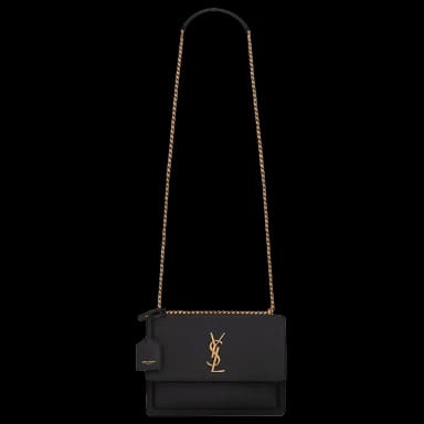 Saint Laurent Sunset Chain Bag Medium Noir