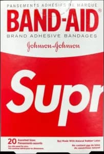 Supreme x Band Aid Adhesive Bandages (Box of 20)