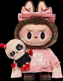 Pop Mart Labubu The Monsters Catch Me If You Like Me Figure Pink