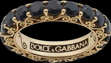 Dolce & Gabbana Sicily Sapphire Ring 18kt Yellow Gold