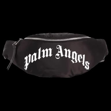 Palm Angels Curved Logo Belt Bag Black