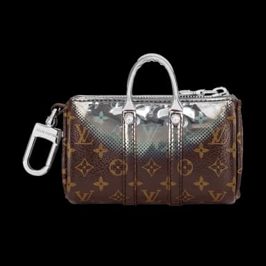Louis Vuitton Nebula Mini Keepall Pouch Key Holder and Bag Charm Metallic