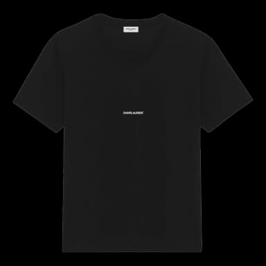 Saint Laurent Logo Rive Gauche T-shirt Black/White