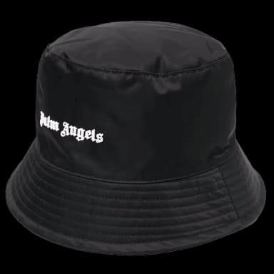 Palm Angels Logo Bucket Hat Black