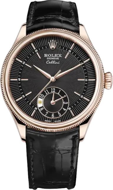 Rolex Cellini Dual Time Black Dial, ref. 50525
