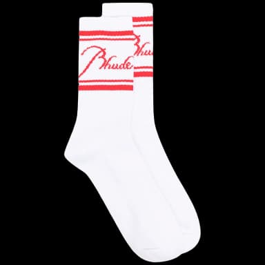 RHUDE logo-intarsia ribbed socks