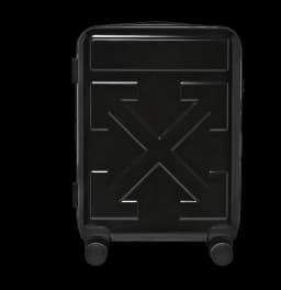 OFF-WHITE Quote Luggage "FOR TRAVEL" Black