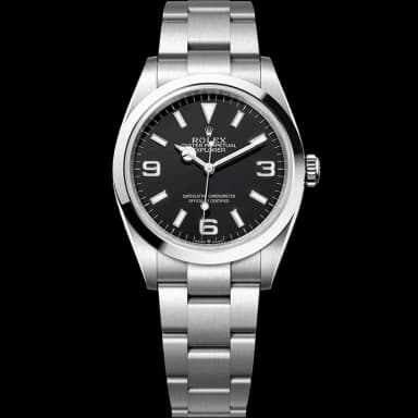 Rolex Explorer Steel Black Dial 36mm