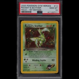 2000 Pokemon Gym Heroes 1st Edition Holo Rocket's Scyther #13 PSA 10 GEM MINT