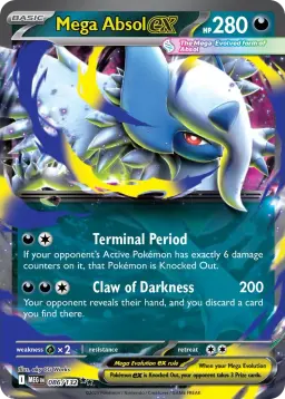 Mega Absol ex -086/132 NM (English)