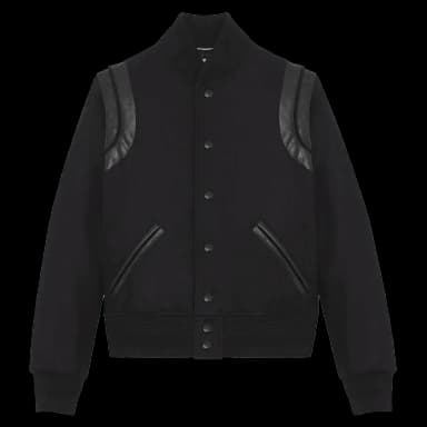 Saint Laurent Wool Teddy Black