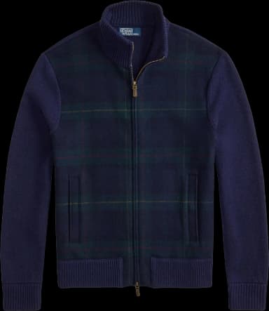 Polo Ralph Lauren Tartan-pattern Full-zip Cardigan