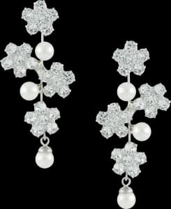 Jennifer Behr Aria Crystal Pearl Earrings