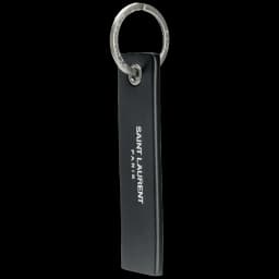 Saint Laurent embossed logo keyring