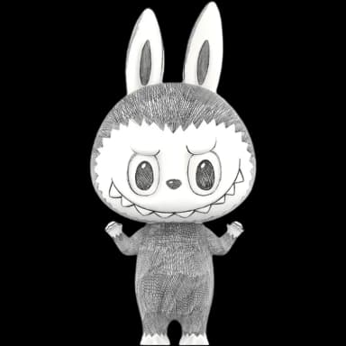 Pop Mart MEGA LABUBU Sketch 400%