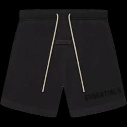 Fear of God Essentials Cream Drawstring Sweatshort Jet Black