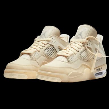 Off-White x Air Jordan 4 Retro Sail (CV9388-100)