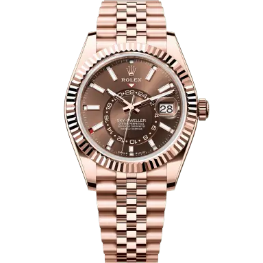 Rolex Sky-Dweller Everose Gold Chocolate Dial 42mm