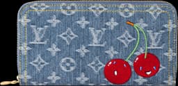 Louis Vuitton x Takashi Murakami Zippy Wallet Cherry