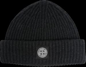 Stone Island Beanie with Logo Patch