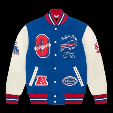 OVO x NFL Buffalo Bills Varsity Jacket Blue