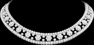 Van Cleef & Arpels Snowflake Necklace 18kt 30.99 ctw