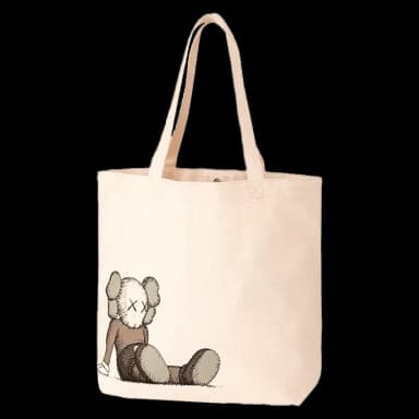 Holiday Tote Bag Natural