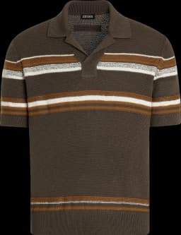 Zegna Cotton Silk Polo Shirt