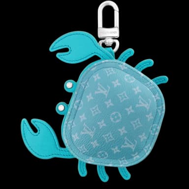 Louis Vuitton LV Crab Bag Charm Blue