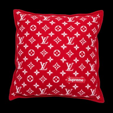 Supreme x Louis Vuitton Monogram Pillow Red