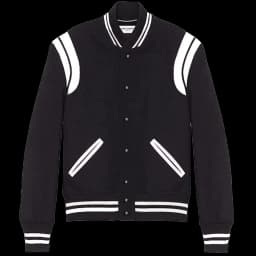 Saint Laurent Wool Teddy Black/White