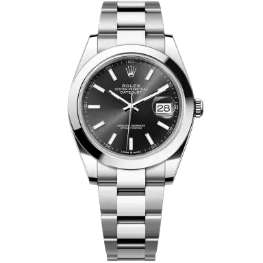 Rolex Datejust Steel Black Dial 41mm