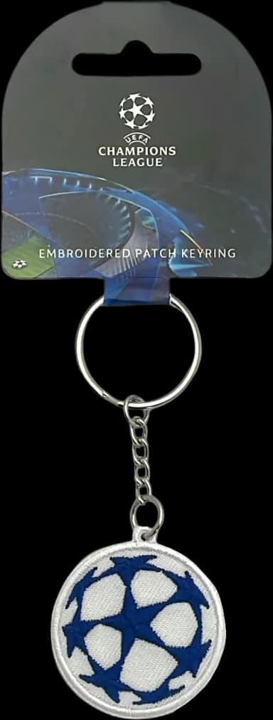 UEFA UCL Embroidered Patch Keyring