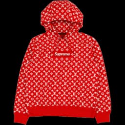 Supreme x Louis Vuitton Box Logo Hooded Sweatshirt Red