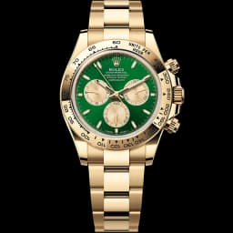Rolex Cosmograph Daytona Yellow Gold Green Dial 40mm