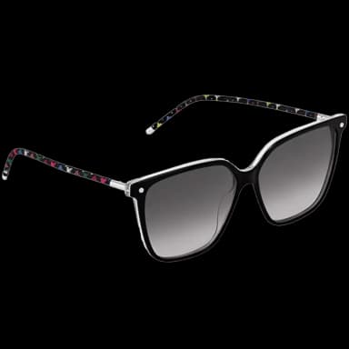Louis Vuitton x Takashi Murakami LV First Monogram Multicolor Square Sunglasses Black