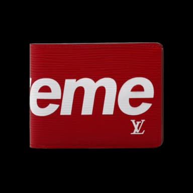 Louis Vuitton x Supreme Slender Wallet Epi Red
